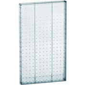 Global Approved 771322-CLR Pegboard Wall Panel, 13.5" x 22", Clear Opaque