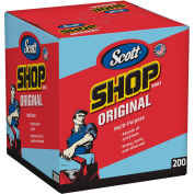 Scott Shop Towels, Blue Double Recrepe,10" X 13", 8 Boxes/Case - KIM75190