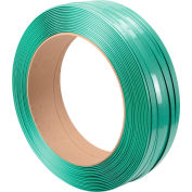 Global Industrial™ 16" x 6" Core Polyester Strapping, 2400'L x 3/4"W x 23-1/2"H, Green