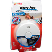 Kidde P3010H Worry-Free Smoke Alarm, Hallway 10-Year Sealed Lithium Battery Operated