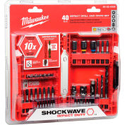 Milwaukee® 48-32-4006 SHOCKWAVE 40-Piece Drill & Drive Bit Set