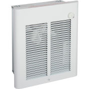 Small Room Commercial Fan Forced Wall Heater W/ Integral Double Pole Thermostat, 2000 Watt, 277V
