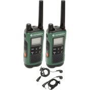 Motorola Talkabout® T465 Two-Way Radios, Green/Black - 2 Pack