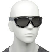 Uvex® Carbonvision S1651D Safety Goggles, Black & Gray Frame, Gray Lens