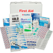 Global Industrial First Aid Kit - 50 Person, ANSI Compliant, Metal Gasketed Case