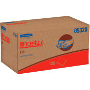 WypAll L10 Utility Wipes, 9 x 10-1/2, Pop-Up Box, White, 125/Box, 18 Boxes/Carton - 05320