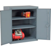 Global Industrial™ 12 Gauge Heavy Duty 36" W x 24" D x 36" H Counter High Cabinet, Gray