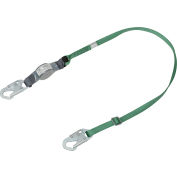 MSA® V-Series Energy Absorbing 6' Lanyard, Single Leg Adjustable, Small Snap Hook, 10191755
