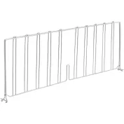 Shelving, Inc. 24D x 9H Divider for Wire Shelving, Metal, Chrome