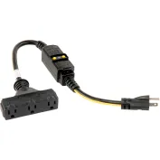 U.S. Wire 68100 100 Ft. Single Tap Extension Cord w/ Lighted Ends, 10/3 Ga.  SJWT-A, 300V, Yellow