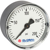 Global Industrial™ 2" Pressure Gauge, 100 PSI, 1/8" NPT CBM, Plastic