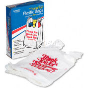 Boardwalk "Thank You" Printed Plastic Bags, 11"W x 22"L, 250/Pack