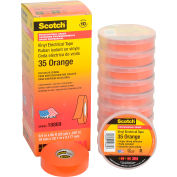 3M Scotch® Vinyl Electrical Color Coding Tape 35-Orange, 3/4" X 66', 80610834022 - Pkg Qty 10