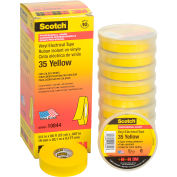 3M Scotch® Vinyl Electrical Color Coding Tape 35-Yellow, 3/4" X 66', 80610833966 - Pkg Qty 10