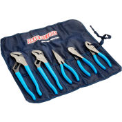 Channellock®  Tool Roll 3 5 Piece Plier Set (Long Nose, Slip Joint, Diagonal, Tongue & Groove)