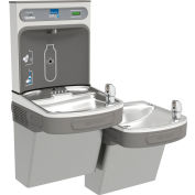Elkay LZSTL8WSVRLK Water Refilling Station, Wall Mount, Bi-Level, Light Gray
