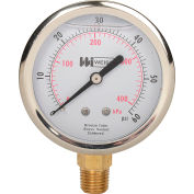 Back 60 Psi 1 1//2 In Industrial Grade 4FLZ6 Pressure Gauge