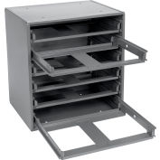 Durham Slide Rack 308-95 - For Small Compartment Storage Boxes - Fits Six Boxes
