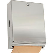 Bobrick® ClassicSeries Vertical Folded Paper Towel Dispenser W/Tumbler Lock, Stainless