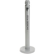 Rubbermaid&#174; Smokers Pole, Silver Metallic 4&quot;Dia. x 42-1/2&quot;H, FGR1SM
