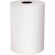 Scott® Slimroll 1-Ply Hard Roll Towels, White 8" x 580' Roll 6 Rolls/Case - KIM12388