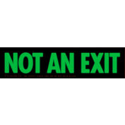 Photoluminescent Not An Exit Aluminum Sign (NYC Mea-Listed)