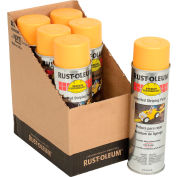 Rust-Oleum 2300 System Inverted Striping Paint Aerosol, Yellow - Pkg Qty 6