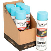 Rust-Oleum S1600 System Inverted Striping Paint Aerosol, Blue - Pkg Qty 6