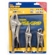 IRWIN VISE-GRIP® 73 3 Piece The Original™ Locking Plier Set W/ Pouch