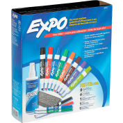Sanford® Expo Low Odor Dry Erase Marker Kit, Assorted Ink, 12/Set