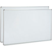 Global Industrial™ Porcelain Dry Erase White Board - 60 x 48 - Pack of 2