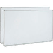 Global Industrial™ Magnetic Whiteboard - 96 x 48 - Steel Surface - Pack of 2