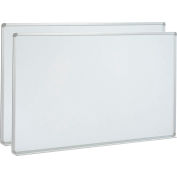 Global Industrial™ Magnetic Whiteboard - 96 x 48 - Steel Surface - Pack of 2