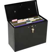 Master Lock® No. 7148D Steel Security File Box 13-1/2"L x 6"W x 10-1/2"H, Black