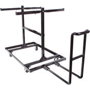 Queue Solutions Steel Barricade Cart, 77-1/2"L x 74"W x 54-3/4"H, 30 Barricades