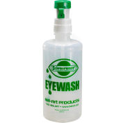 Bel-Art Emergency Eye Wash Safety Station Empty Replacement Bottle Refill, 1000ml, 32 oz.