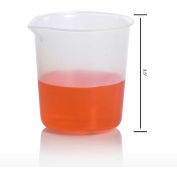 Bel-Art Graduated Griffin Low-Form Beaker 262130000, 250ml Capacity, 50ml Graduation, Clear, 6/PK