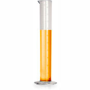 Bel-Art TPX® Graduated Cylinder 286960000, 1000ml Capacity, 10ml Graduation, Clear, 1/PK