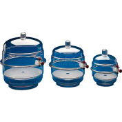 Bel-Art Space Saver Polycarbonate Vacuum Desiccator 420220000, 0.20 Cu. Ft., Clear Bottom, 1/PK