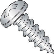 Self Tapping Screw - #10 x 1/2" - Phillips Pan Head - Type A - FT - 18-8 (A2) SS - Pkg of 1000