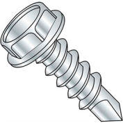#10-16 x 3/4" Proferred Self-Drilling Screw - Ind. Hex Washer Unslotted Head - Zinc - Pkg of 30 Lbs