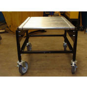 BestFlex™ Rigid Impact Conveyor Cart RIC3036PW-6 - 30" Width - 36"L Steel Rollers 200 Lb/ft