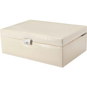 Barska BF12504 Chéri Bliss Jewelry Case JC-400, Aluminum, Cream, 12"L x 8"W x 5"H