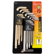 Bondhus 20399 GoldGuard/BriteGuard Plated Balldriver L-Wrench, Double Pack