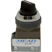 Bimba-Mead Air Valve MV-TP, 3 Port, 2 Pos, Manual, 1/8" NPTF Port, Two-Position Actuator, Detent Ret