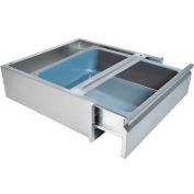BK Resources BKDWR-2020-ASSY-PL - Stainless Steel Drawer - Removable Plastic Insert - 20 x 20