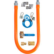 BK Resources 3/4" x 36" Commercial Gas Hose Kit CSA and ANSI Approved, BKG-GHC-7536-SCK3