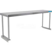BK Resources BK-OSS-1272 18 Ga. Single Overshelf - 304 Stainless Steel 72 x 12