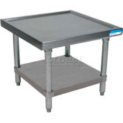 BK Resources MST-3030GS 14 Gauge Machine Stand 304 Stainless Steel - Galvanized Frame 30 x 30