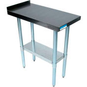 BK Resources VFTS-1524 18 Ga Filler Table 430 Stainless Steel - 1-1/2&quot; Backsplash & Galv Frame 15x24